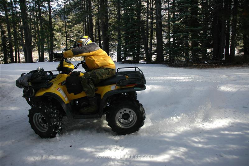 075. At the Fordyce-Committee intersection Ken decides to play in the snow..jpg