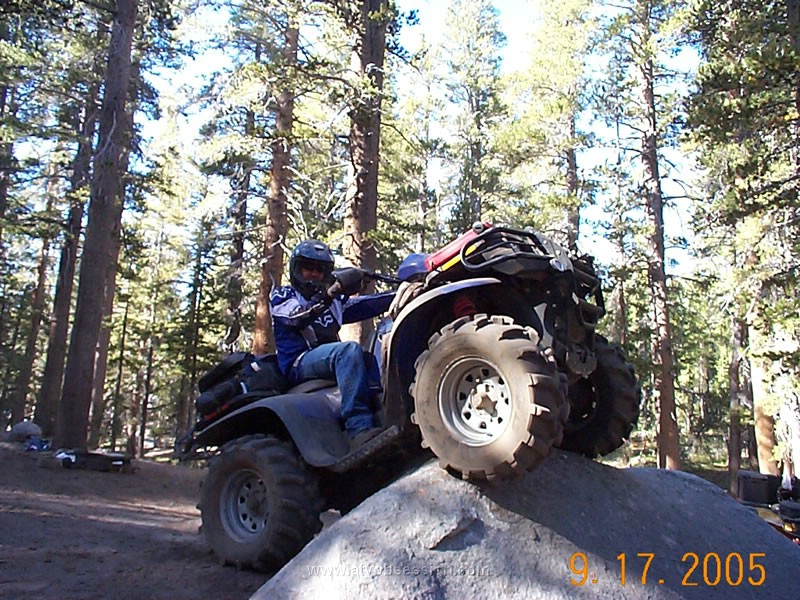 30. Jack dominates the rock, on the way to collect firewood..jpg