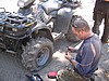 28. Scott gets a flat on Miren's Quad...and I pay...in blood..jpg
