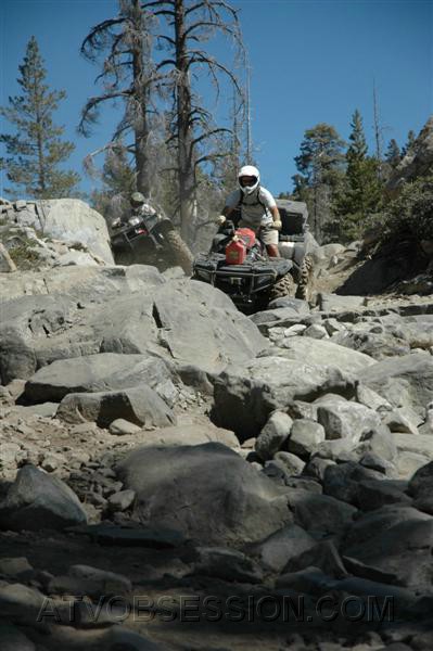 05. Dusty shows off the size of the rocks..jpg
