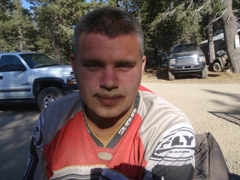 45. Back in camp, Scott does his best Al Jolson..jpg