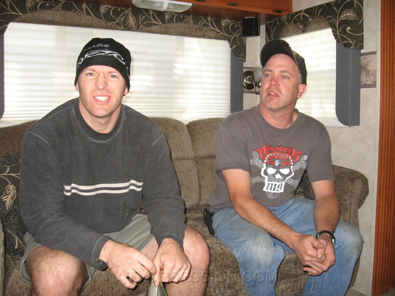 028. Gangsta Dusty and Jack, who sits in AWE of his idol, hang out in Steve's trailer..jpg