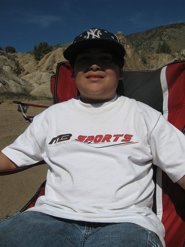 084. Next day, Bill's son Matt relaxes after a hard morning watching Dad make breakfast..jpg