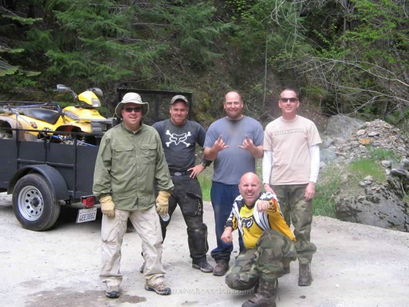 044. Steve, Jack, Larry, Ken and Terry on Steve's first ATV ride..jpg