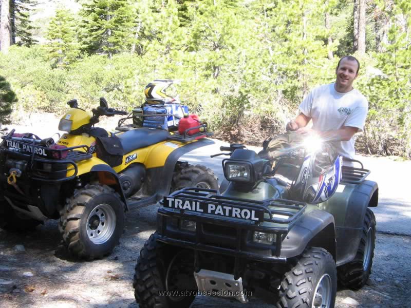 02. Dusty and I doing Trail Patrol...should I mention the dog crap I stepped in after this...nah..jpg