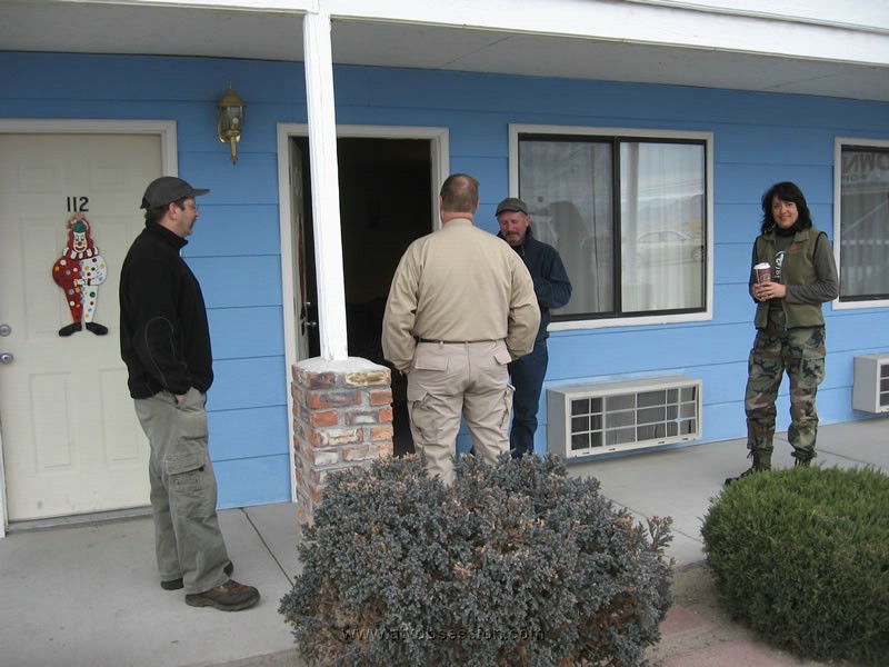 013. Dave, Bob, Ed and Lori outside the Clown..jpg